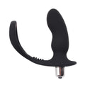 Anillo para el Pene con Plug Anal Negro