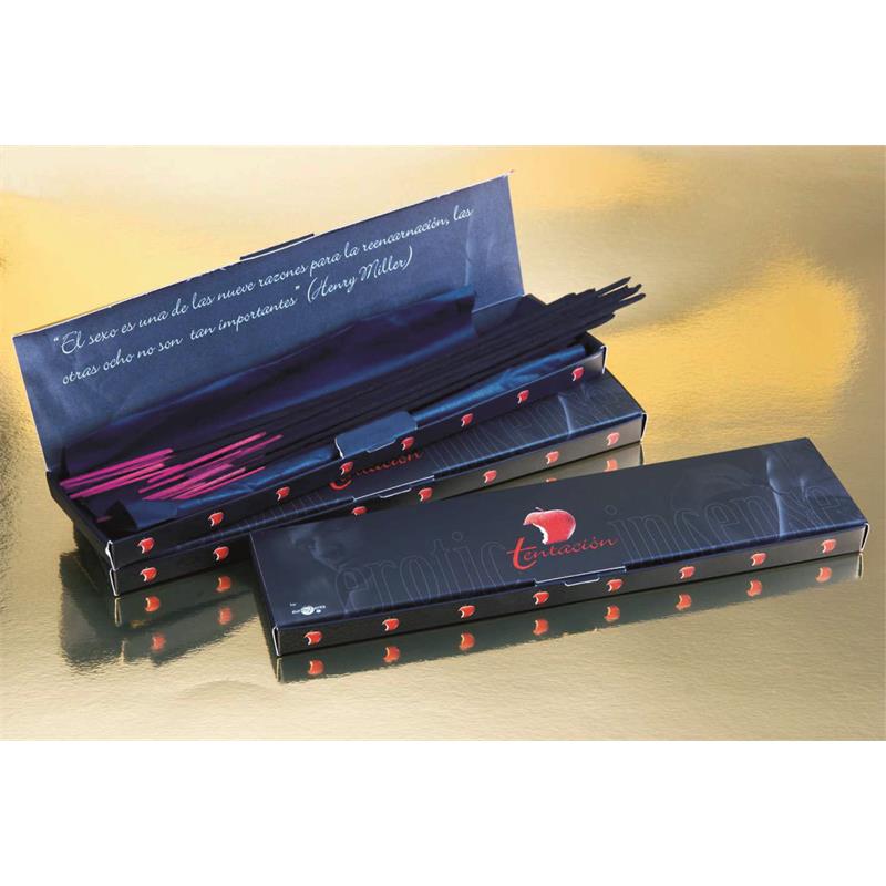 Tentación Caja Incienso Erótico Feromonas 20 Sticks Frutos Rojos