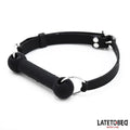 Mordaza Hueso Silicona Negro Ajustable