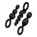 Pack de 3 Plugs Silicona Negro