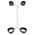Esposas Cuero con Cadena Metálica Ajustable
