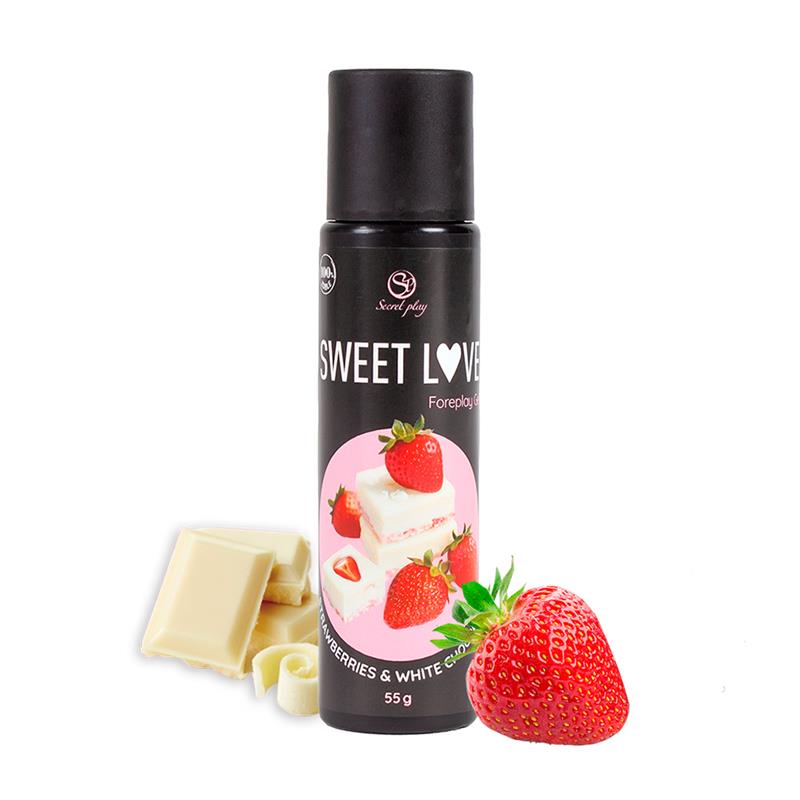 Sweet Love Lubricante Fresa Chocolate Blanco 60 ml