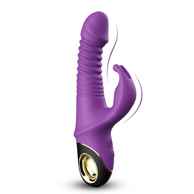 Vibrador con Thrusting y Oscilación 360º Purpura